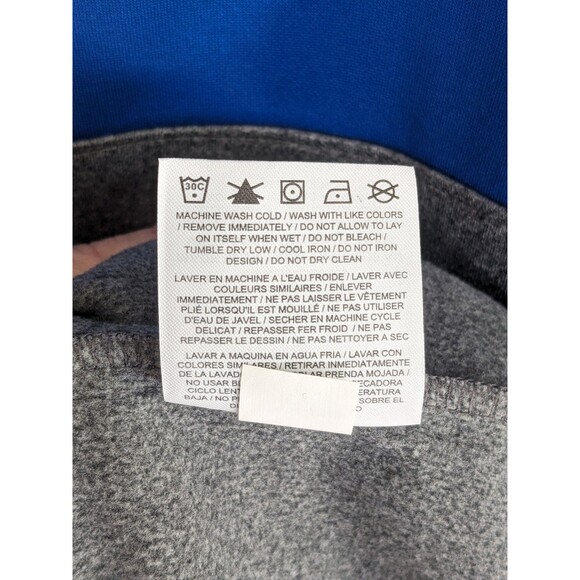 Nike EA Sports 1/4 Zip Dri Fit Long Sleeve Blue Grey Men's Size Medium Pullover - Picture 7 of 9